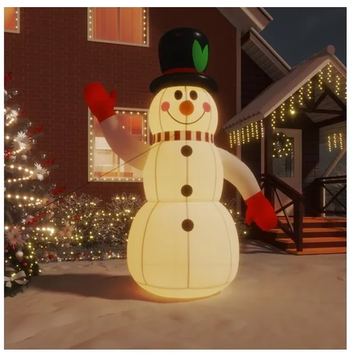  Napihljiv snežak z LED diodami 300 cm