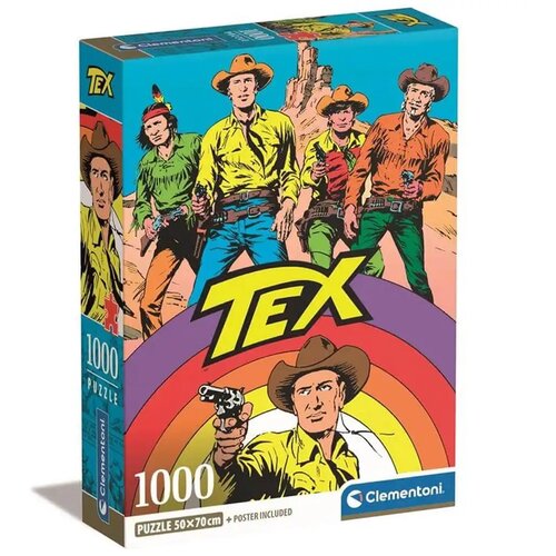 Clementoni Tex stripovski HQC 1000-dijelna slagalica s posterom - Slike