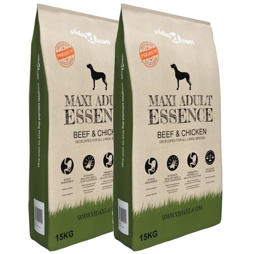 Premium suha hrana za pse Maxi Adult Essence Beef & Chicken 2 kom 30 kg Cijene