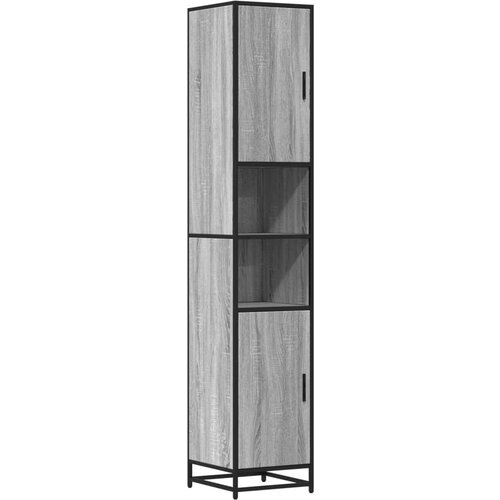 Maison Chic Kopalniška omarica - Kopalniški kabinet siva sonoma 35x37,5x188,5 cm inž. les, (21794785) Cene