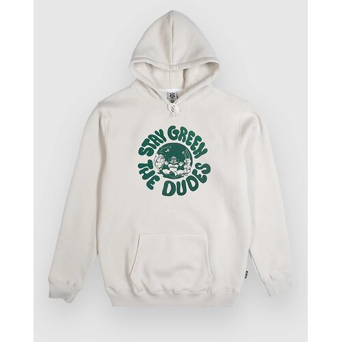 The Dudes Stay Green Classic Pulover s kapuco almond milk Cene