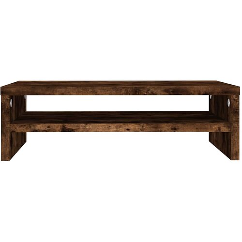  Stalak za monitor boja dimljenog hrasta 42 x 24 x 13 cm drveni Slike