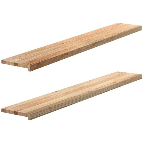  Prozorske klupice 2 kom 160x30x2 cm netretirane masivne hrast Slike