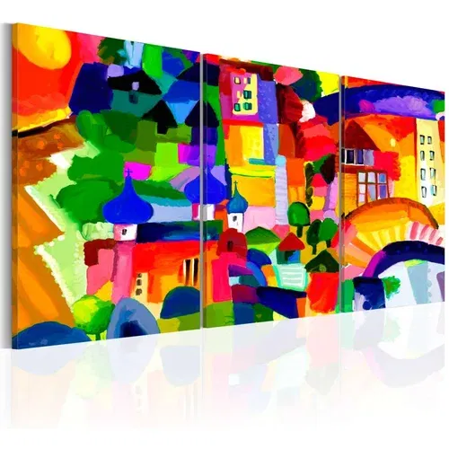  Slika - Colourful Town 60x30