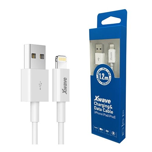 X Wave Kabl USB IPHONE 1.2M,lightning,blister,beli Cene