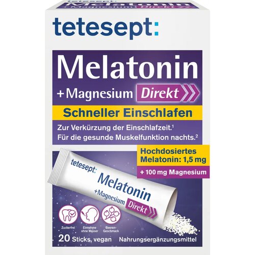 TETESEPT Melatonin + magnezij Direkt vrećice - 20 vreć. Cijene