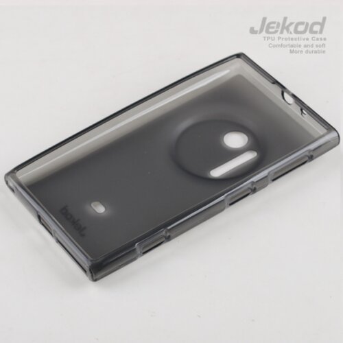 Jekod silikonski ovitek nokia lumia 1020 prozorno črn tpu/tb + zaščitna folija Cene