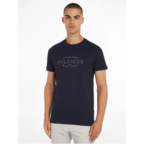 Tommy Hilfiger Dark blue Men&amp;#039;s T-Shirt Curve - Men Slike