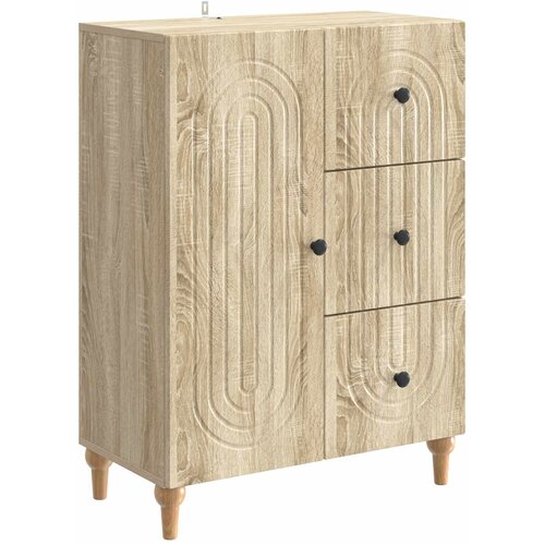 vidaXL Strani &scaron;al Sonoma hrast 66 x 34,5 x 90 cm Inženirski les, (5000218069) Cene