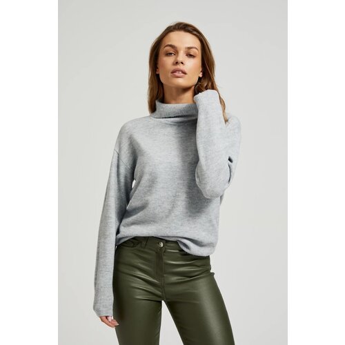 Marisse Women's Sweater Z-Sw-4511 Grey Mel Cene