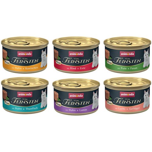 Animonda Vom Feinsten Adult 72 x 85 g - Mousse - mije&amp;scaron;ano pakiranje (6 vrsta) Slike