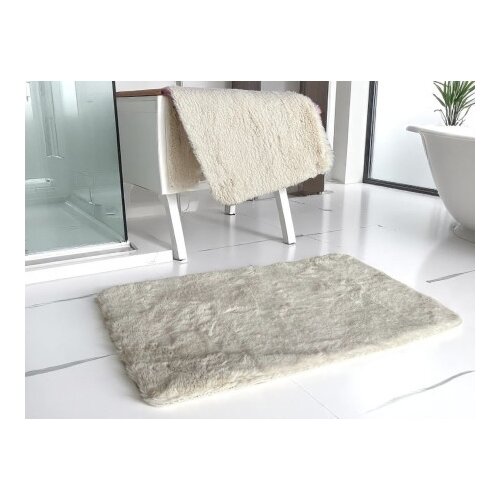  Kupatilski set prostirki &amp;ndash; Prljavo bela ( VLK000184-p.bela ) Slike