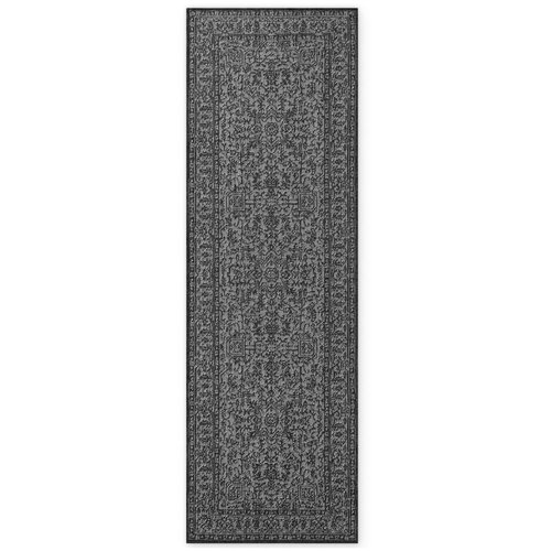 NORTHRUGS Črno-bel zunanji in notranji tekač 80x250 cm Duet Kona &amp;ndash; Slike