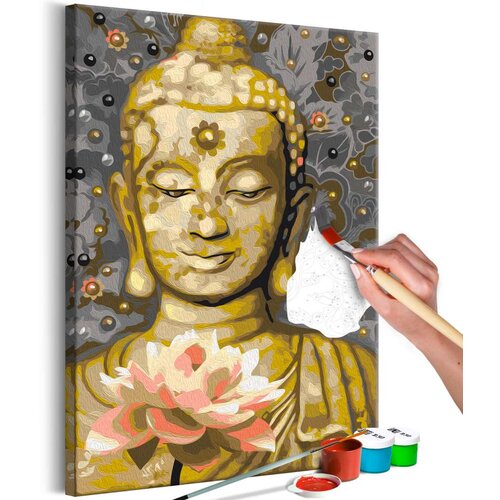  Slika za samostalno slikanje - Golden Statue 40x60 Slike