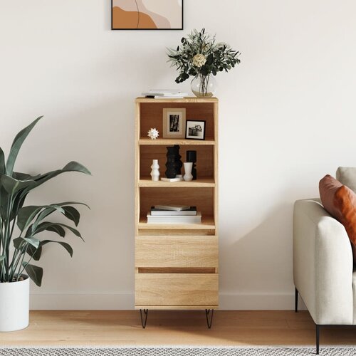 vidaXL Visoka komoda hrasta sonome 40x36x110 cm od konstruiranog drva Cene