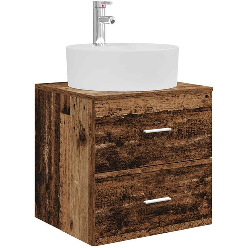 vidaXL Umivalnik s pritrditev na steno Star les 49,5 x 44,5 x 65 cm, (5000246365) Cene