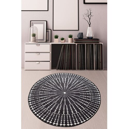 Conceptum Hypnose tepih Buio, Ø200cm, Crni Cene