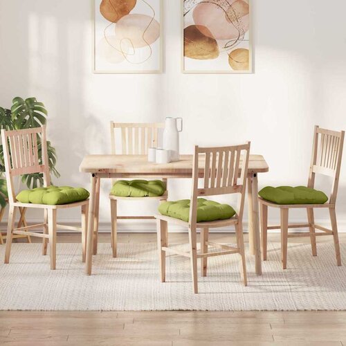 vidaXL Jastučići za sjedenje 4 pcs Svijetlo zelena 45 x 45 x 12 cm Cene