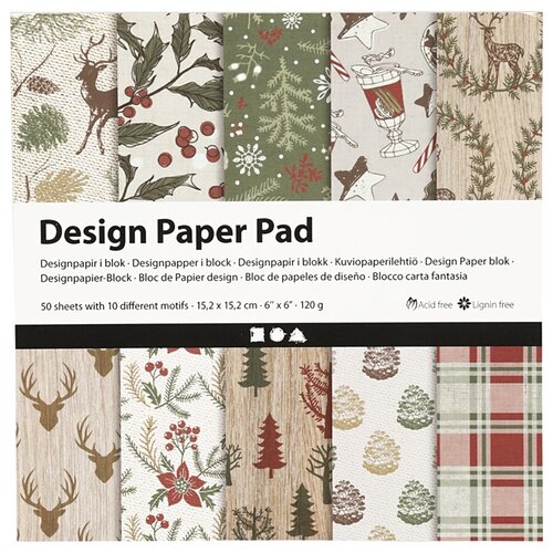  Papir za scrapbooking Christmas 15.2 x 15.2 cm - 50 listov (ustvarjalni) Cene