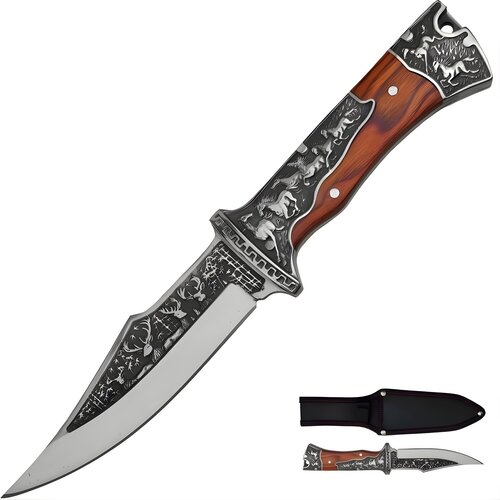 IZMAEL Outdoor nož KB3189 - Rjava/Srebrna/Črna Cene
