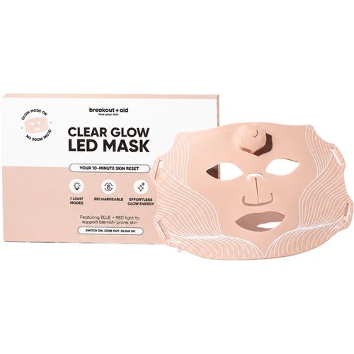 Breakout + aid Clear Glow Led Mask LED-maska za obraz 1 kos Slike