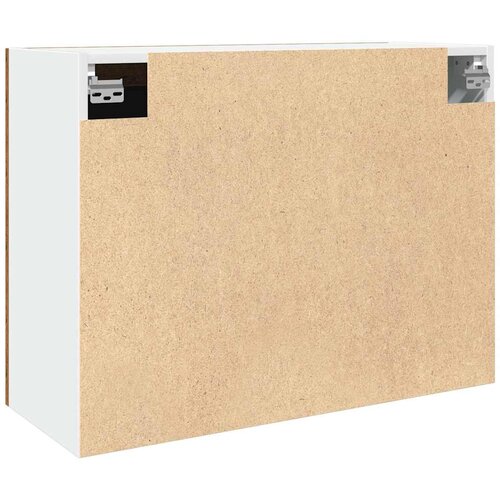  stakleni ormarić &amp;quot;Lyon&amp;quot; Staro drvo 80x31x60 cm Konstruirano drvo Slike