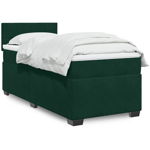 Box spring krevet s madracem tamnozeleni 90x190 cm bar&scaron;unasti Cijene