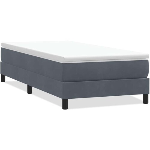 vidaXL Box Spring Postelja brez vzmetnice Temno siva 80x210 cm Velvet, (21791979) Cene