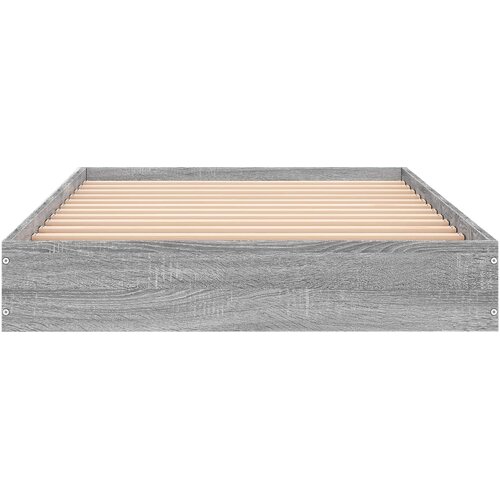  Okvir kreveta za pod Siva Sonoma 80 x 200 cm Konstruirano drvo Slike