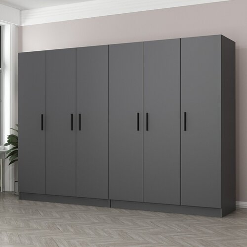 Hanah home Ormar Kale-4977, 270x190x52 cm, Antracit Cene