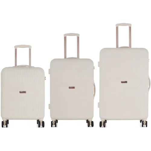 Semiline Unisex's 3-in-1 ABS Suitcases Set T5786-0