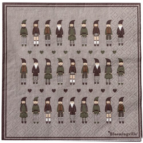 Bloomingville Papirnati ubrusi u setu 20 kom 33x33 cm Niklaus &amp;ndash; Slike