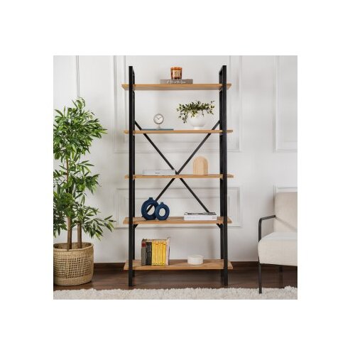 Hanah home polica za knjige Elysian, 90x180x33,5 cm, smeđa Cijene