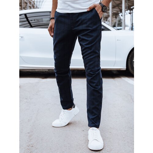 DStreet Spodnie męskie casual ciemnogranatowe Slike