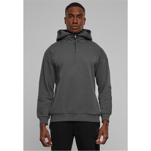 Urban Classics Men&amp;#039;s Zipped High Neck Sweatshirt Grey Slike