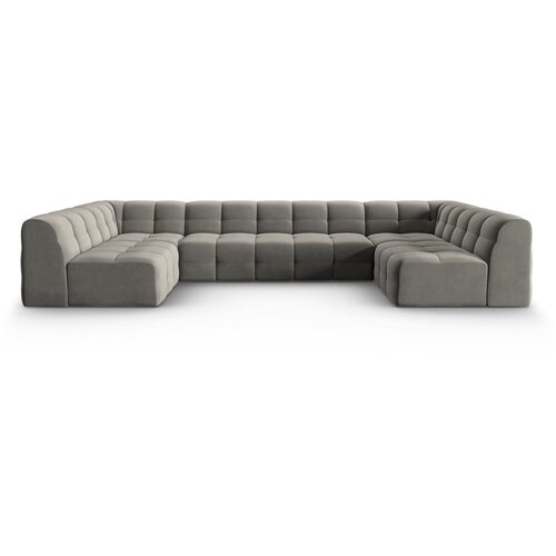Micadoni Home Kutna garnitura od sivog bar&amp;scaron;una (u &amp;quot;U&amp;quot;) Kendal - Slike