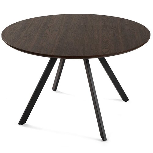 Bonami Essentials Okrogla jedilna miza v orehovem dekorju &amp;oslash; 120 cm Rivo &amp;ndash; Slike