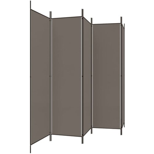 Maison Chic Paravan - Zaslon - Pregrada 5-delni antracit 250x200 cm blago, (21673991) Cene