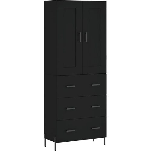 Maison Chic Visoka Komoda - Predalnik črna 69,5x34x180 cm inženirski les, (21717260) Slike