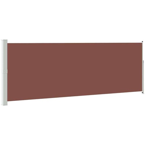  Zložljiva stranska tenda 160 x 500 cm rjava Slike