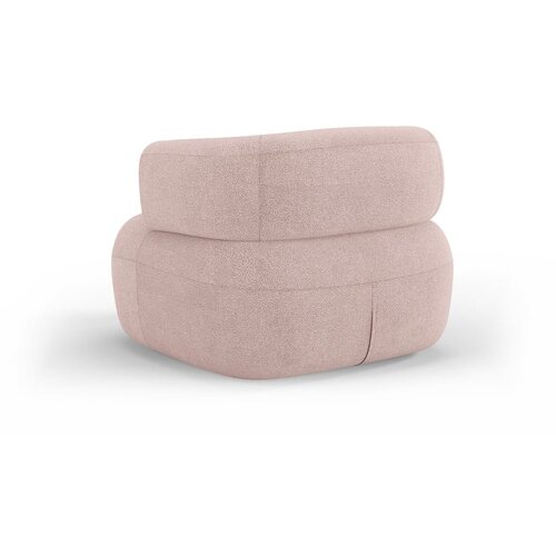 Micadoni Home Svetlo rožnat fotelj iz tkanine boucl&amp;eacute; Jenny &amp;ndash; Slike
