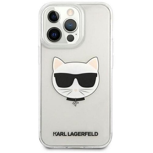 Apple Ovitek Karl Lagerfeld iPhone 13 Pro Choupette Head Transparent Cene