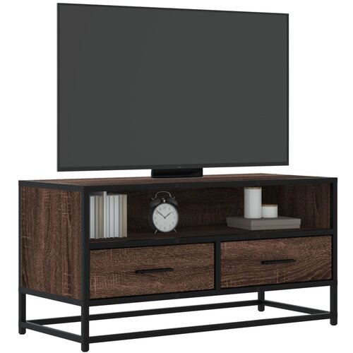 vidaXL TV omarica rjavi hrast 80x34,5x40 cm inženirski les Cene
