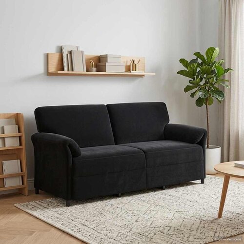 SOFA za 3 osobe Crna 198 x 83 x 95 cm Bar&scaron;un Cijene