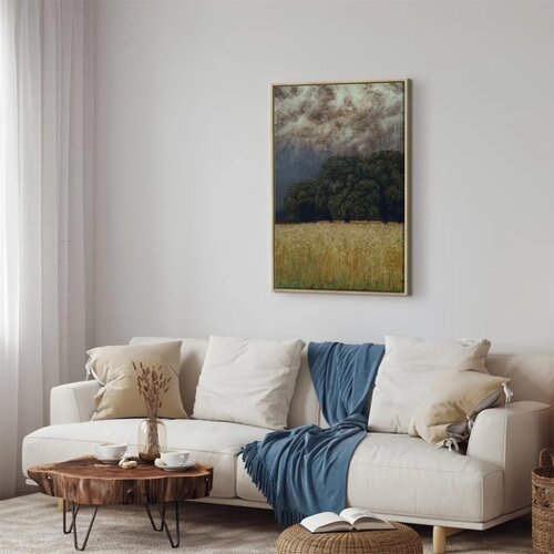  Slika - Hans Thoma &amp;ndash; Calm Before the Storm 80x120 U prirodnom drvenom okviru Slike