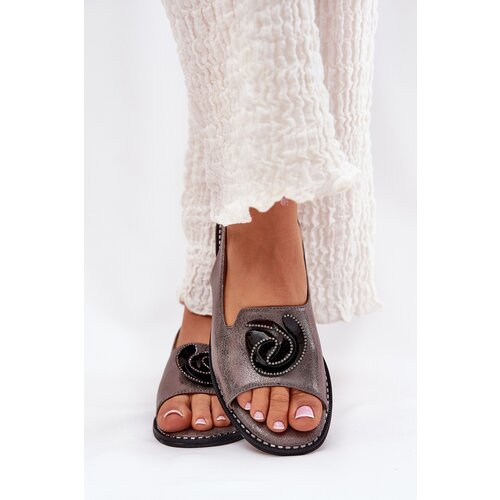 S. BARSKI Shimmering Women's Sandals With Decoration S.Barski Cene