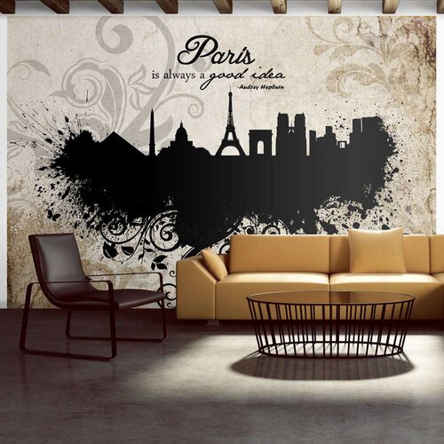  Tapeta - Paris is always a good idea - vintage 100x70 Cijene