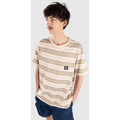 Element Icon Label Pocket T-shirt oat milk / aluminium Cene