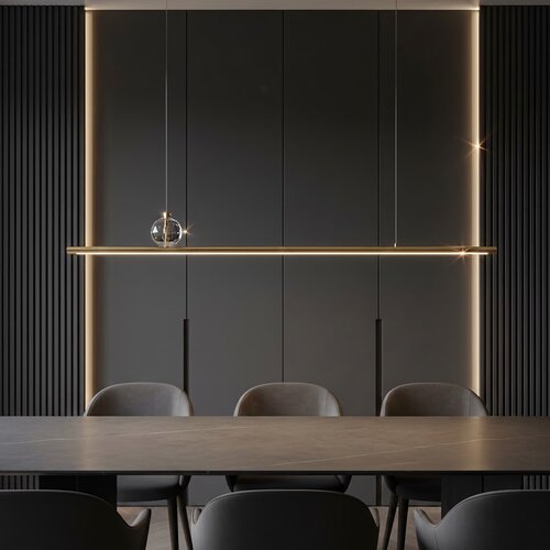 Toolight Viseća LED lampa APP1778-CP Brush Gold Slike