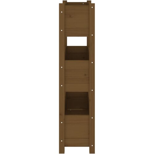  Sadilica smeđa boja meda 77 x 25 x 104,5 cm od masivne borovine Slike